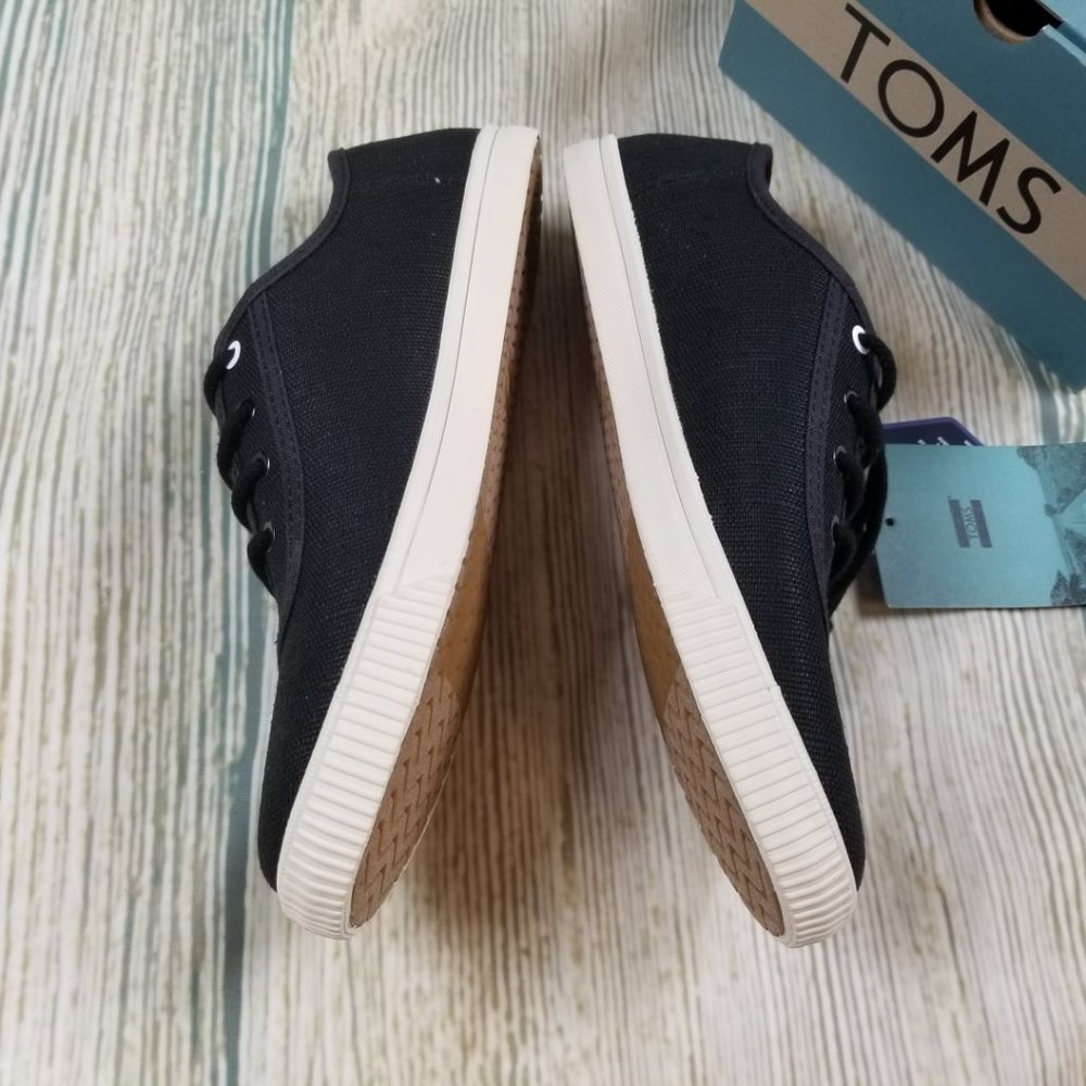 New TOM'S black comfort foam insoles sneakers - Picture 3 of 5